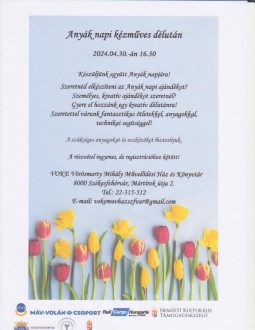 Anyák-napi kézműves délután a VOKE Művelődési Házban